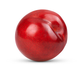plum isolated on white