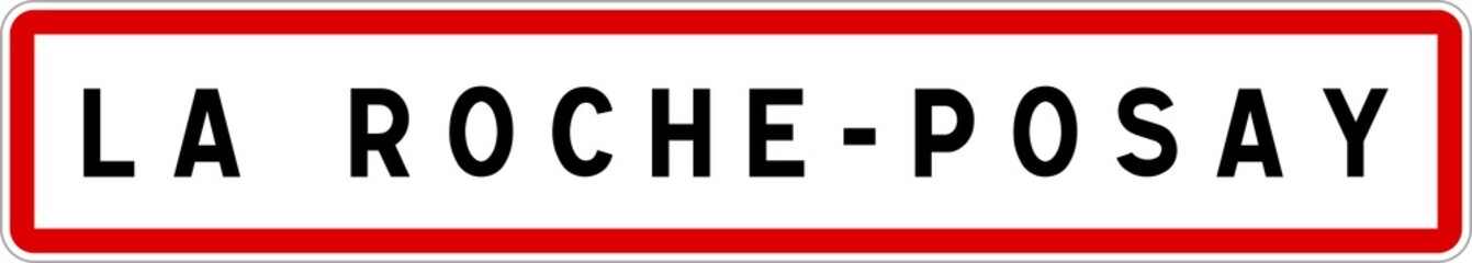 Panneau entrée ville agglomération La Roche-Posay / Town entrance sign La Roche-Posay
