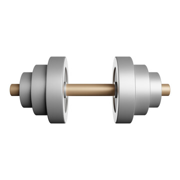 dumble barble fitness 3d rendering illustration