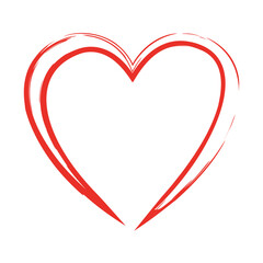 Heart, heart icon. Heart of multi-colored circles. Flat design, vector illustration