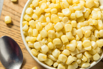 Organic Steamed White Sweetcorn Kernals