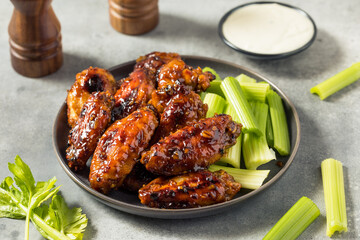 Homemade Asian Honey Garlic Chicken Wings