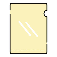 クリアファイルのイラスト