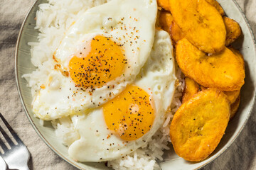 Homemade Cuban Arroz con Huevos