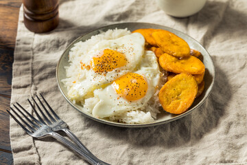 Homemade Cuban Arroz con Huevos