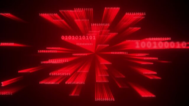 Loop animation of Coding, hacking Programming code on computer screen terminal. cryptocurrency mining. cybercrime and hacking big data servers security system on computer