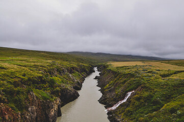 rainbow over the river