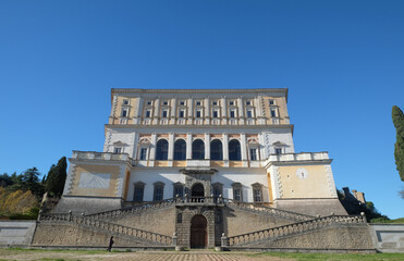 Fototapeta na wymiar The Palazzo Farnese Villa Farnese in Caprarola Viterbo Lazio Italy
