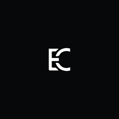 Minimal Letter EC BC Logo Design , EC BC Icon - obrazy, fototapety, plakaty