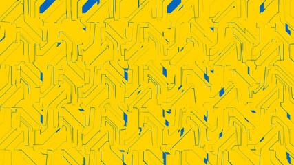 yellow Illustration unusual drawing interesting abstract light, bright background, pastel colors blank layout