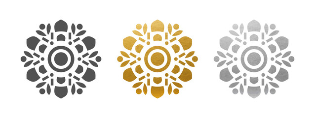 Beautiful Mandala Ornament - Vector Set