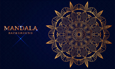 Luxury mandala background and golden arabesque pattern Arabic Islamic east style. decorative mandala for print, cover, poster, banner, brochure, and flyer, EPS 10