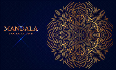 Luxury mandala background and golden arabesque pattern Arabic Islamic east style. decorative mandala for print, cover, poster, banner, brochure, and flyer, EPS 10