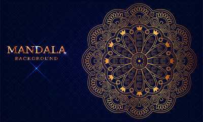 Luxury mandala background and golden arabesque pattern Arabic Islamic east style. decorative mandala for print, cover, poster, banner, brochure, and flyer, EPS 10