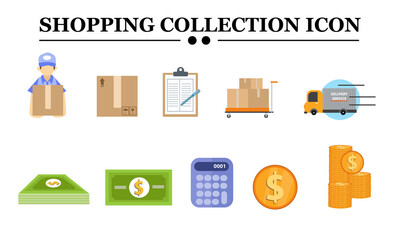 Shopping collection icon