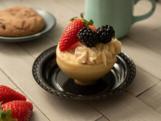 strawberry and cream dessert