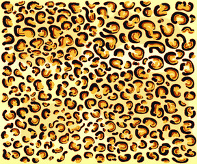 Leopard fur pattern design, vector illustration background