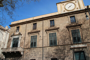 Fototapeta na wymiar former seminary in palermo in sicily (italy) 