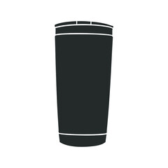 Personal Cup Illustration Clip Art Design Shape. Drinks Silhouette Icon Vector.
