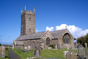 Fototapeta premium RAF ST EVAL CHURCH CORNWALL ENGLAND UK