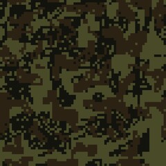 
Pixel wallpaper camouflage vector seamless texture, digital background. Ornament
