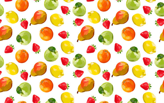  fruit and berry seamless pattern