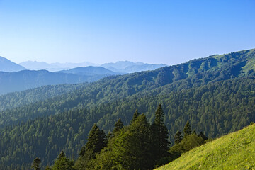 View from the eastern slope of the Lago Naki plateau