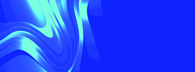 blue vector background with shapes 