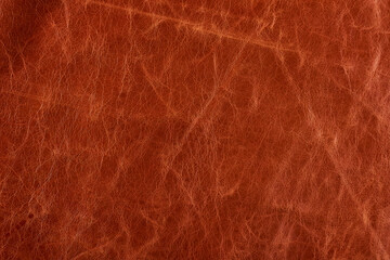 Background texture natural vintage leather red color
