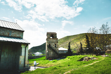 Beautiful Bolnisi Sioni basilica, old famous church and monastery in Bolnisi