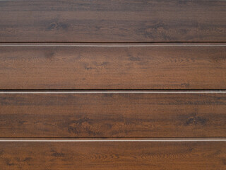 Plastic plank surface brown, wooden