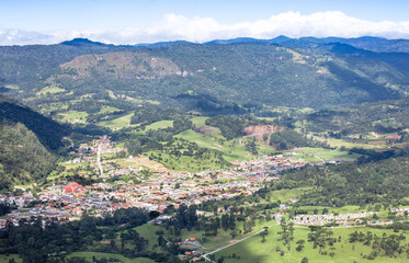 Fototapeta premium Panoramic image of the city of Urubici, SC, Brazil.