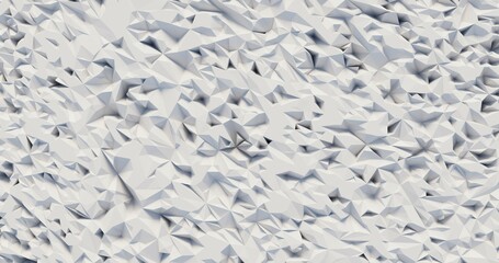White low poly background texture 3d rendering