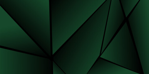 Abstract polygonal pattern. Shades of green. Background design, cover, postcard, banner, wallpaper