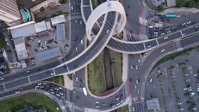 Aerial view of Sao Jose dos Campos, Sao Paulo, Brazil. 