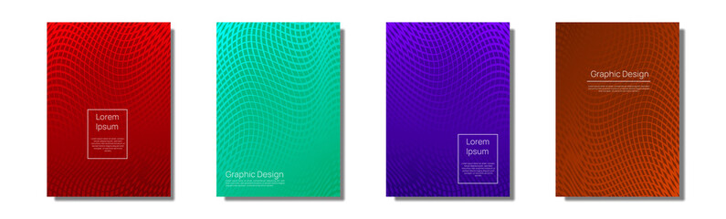 minimal cover design, colorful line waves