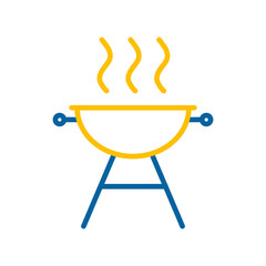 Grill BBQ cookout vector icon