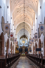 Katedra Oliwska, ancient catholic cathedral in Gdansk - obrazy, fototapety, plakaty