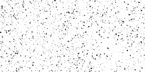 Silver glitter confetti on a white background. Illustration of a drop of shiny particles.