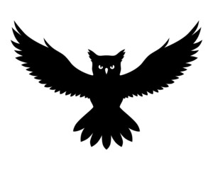 Owl silhouette icon