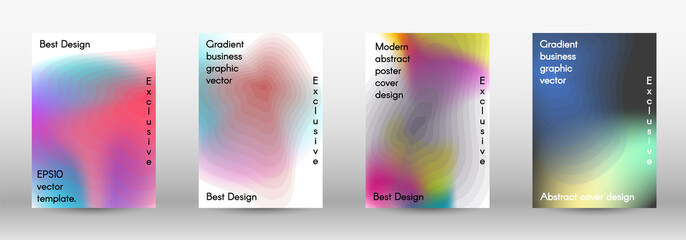 Set for liquid. Holographic abstract backgrounds. Bright mesh blurred pattern.