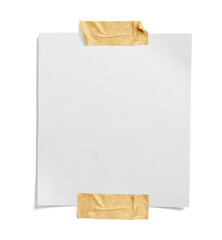 paper message note reminder blank background office business white empty page label adhesive tape
