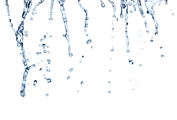 Fototapeta premium water splash drop blue liquid bubble fresh purity clean background hygiene healthcare beauty cleaning product therapy cleaning cleansing