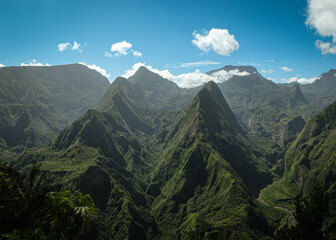 mountains in the island