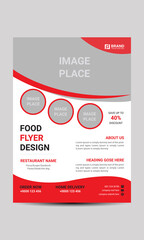 Food flyer design with modern look