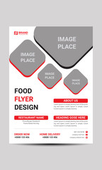 Food flyer design with modern look