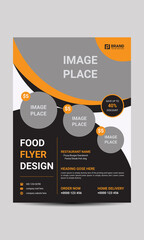Food flyer design with modern look