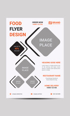 Food flyer design with modern look