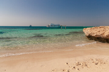 Egypt. Woman in Mahmya beach