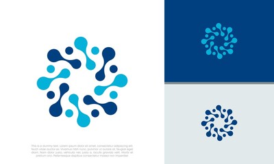 Human Resources Consulting Company, Global Community Logo. Social Networking logo designs.